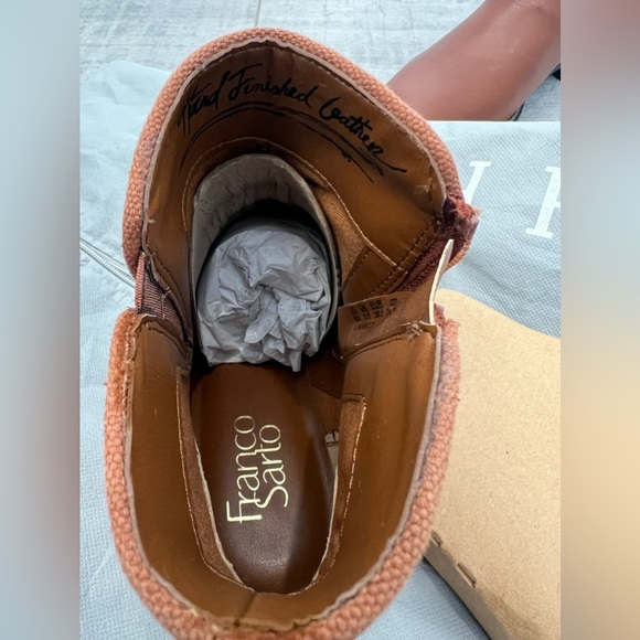 Franco Sarto Marcus Bootie - Women's Size 8 - Cognac Leather - Picture 5 of 6